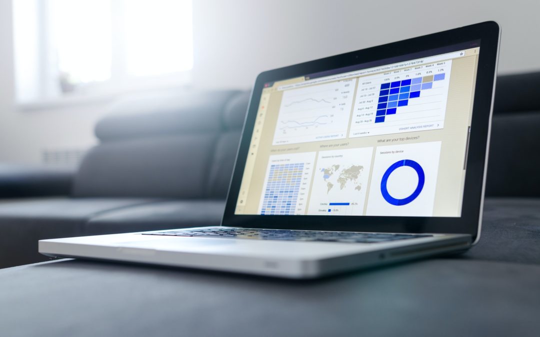 Digital marketing analytics on a Macbook