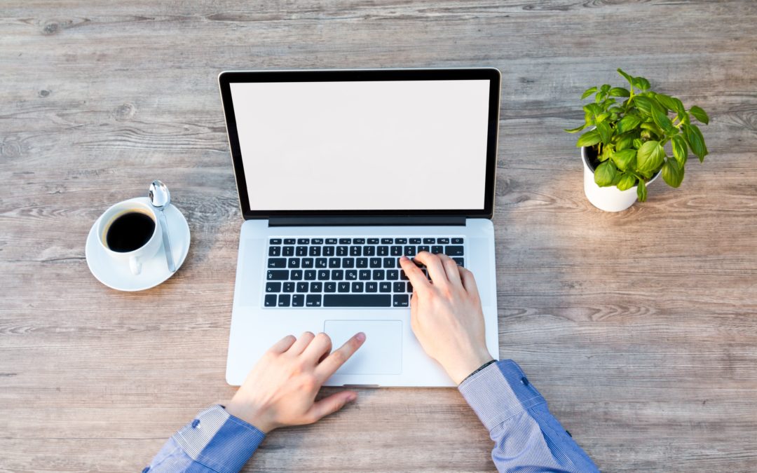 man working on laptop