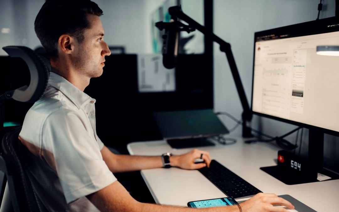 man on laptop